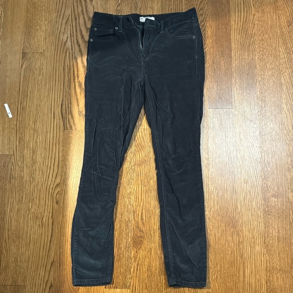 Free People Pants - Navy, corduroy Free People Skinny Pants